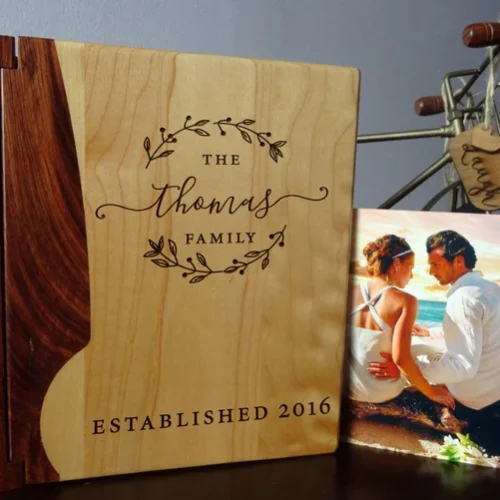 Personalized Wooden Cover Album